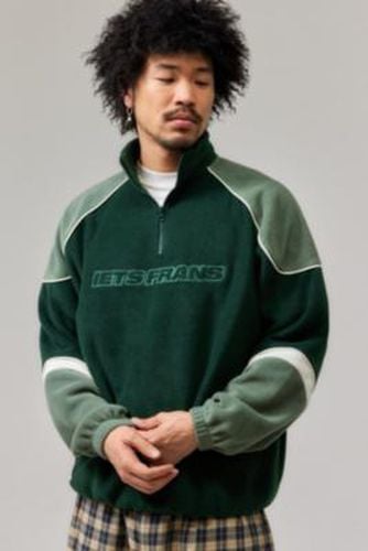 Iets frans. Green Tonal Panelled Fleece - Green 2XS at Urban Outfitters - iets frans... - Modalova