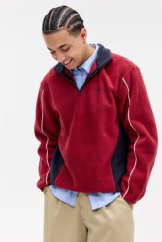 Iets frans. Burgundy & Navy Panel Fleece - XS at Urban Outfitters - iets frans... - Modalova