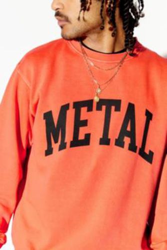 Orange Metal Crew Sweatshirt - Orange S at Urban Outfitters - KERRANG - Modalova