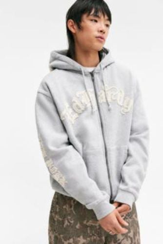 UO Exclusive Applique Zip-Up Hoodie - L at Urban Outfitters - Ed Hardy - Modalova