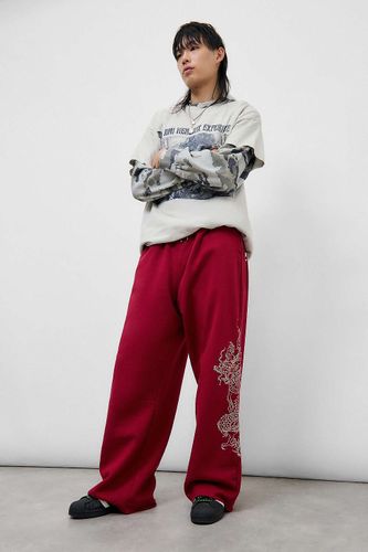 UO Exclusive Dragon Wide Leg Joggers - M at Urban Outfitters - Ed Hardy - Modalova