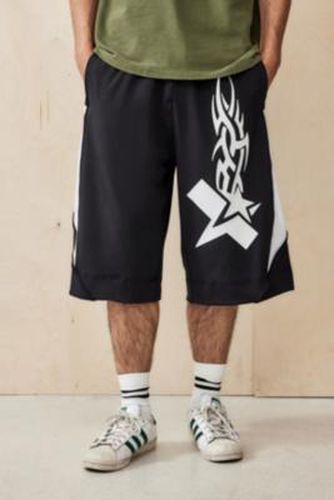 Black Asteroid Basketball Shorts - Black M at Urban Outfitters - Jaded London - Modalova