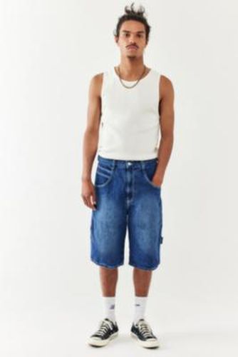 Washed Indigo Denim Oversized Carpenter Shorts - Blue 26 at Urban Outfitters - BDG - Modalova