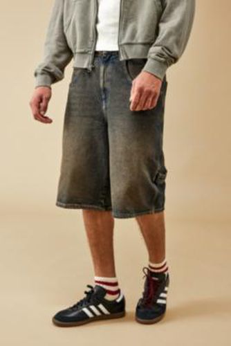 Stone Tinted Denim Oversized Carpenter Shorts - Blue 32 at Urban Outfitters - BDG - Modalova