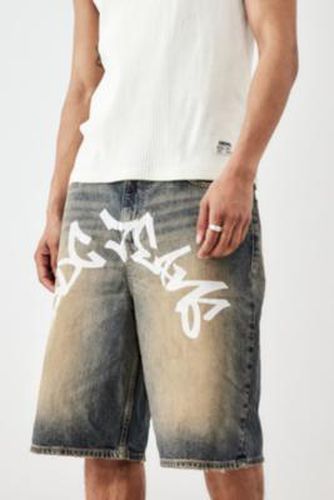 Jack Graffiti Print Denim Shorts - Blue 28 at Urban Outfitters - BDG - Modalova