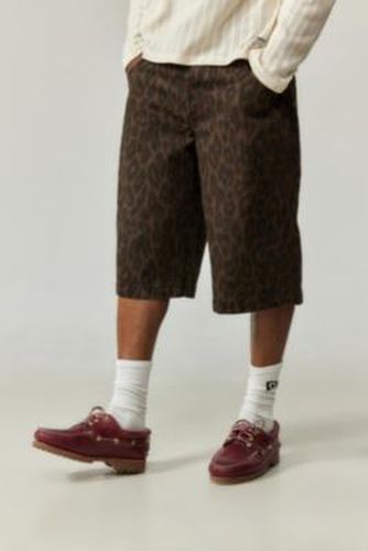 Leopard Print Neo Skate Shorts - Dark Brown 28 at Urban Outfitters - BDG - Modalova