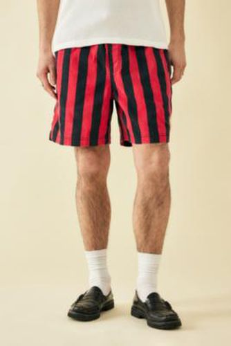 Red Stripe Twill Shorts - Red S at Urban Outfitters - BDG - Modalova