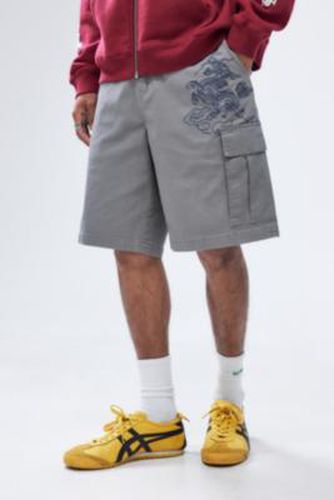 UO Exclusive Washed Grey Tonal Cargo Shorts - Grey XS at Urban Outfitters - Ed Hardy - Modalova