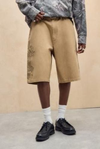 UO Exclusive Tan Dragon Chino Shorts - XS at Urban Outfitters - Ed Hardy - Modalova