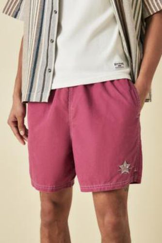 Red Star Logo Swim Shorts - Red S at Urban Outfitters - BDG - Modalova