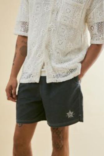 Washed Black Star Logo Swim Shorts - Black 2XS at Urban Outfitters - BDG - Modalova