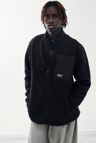 Black Mountain Fire Sherpa Fleece Jacket - Black L at Urban Outfitters - Oakley - Modalova