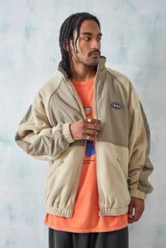 Iets frans. Stone Retro Fleece Jacket - Ivory 2XL at Urban Outfitters - iets frans... - Modalova