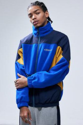Iets frans. Blue & Yellow Retro Fleece Jacket - XS at Urban Outfitters - iets frans... - Modalova