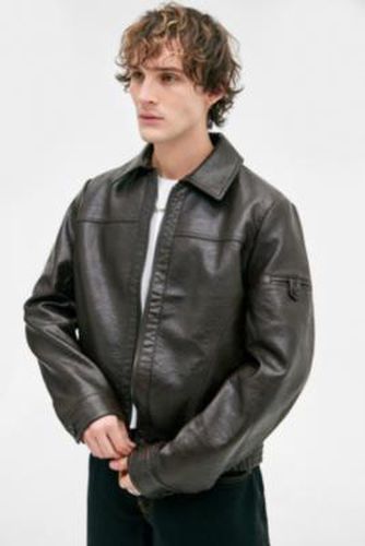 Brown Faux Leather Jacket - XS at Urban Outfitters - BDG - Modalova