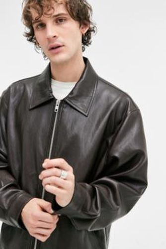 Brown Nicolai Faux Leather Jacket - Brown M at Urban Outfitters - BDG - Modalova