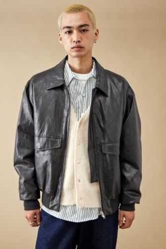 Alfie Black Faux Leather Flight Jacket - Black L at Urban Outfitters - BDG - Modalova