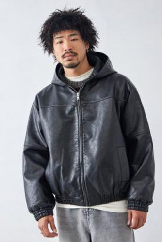 Rex Faux Leather Skate Hoodie - Black S at Urban Outfitters - BDG - Modalova