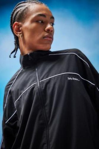 Iets frans. Finn Black Microfibre Track Jacket - Black XS at Urban Outfitters - iets frans... - Modalova
