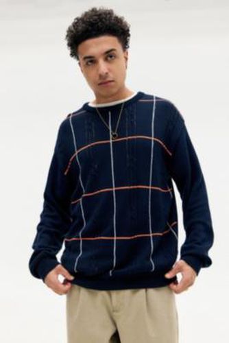 Check Cable Knit Jumper - XS at Urban Outfitters - BDG - Modalova