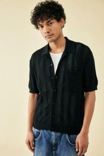 Knit Polo Shirt - Black S at Urban Outfitters - BDG - Modalova
