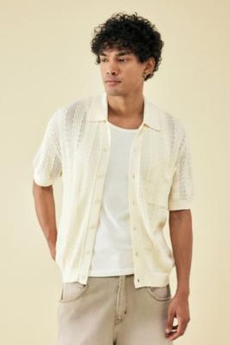 Ecru Knit Polo Shirt - 2XS at Urban Outfitters - BDG - Modalova