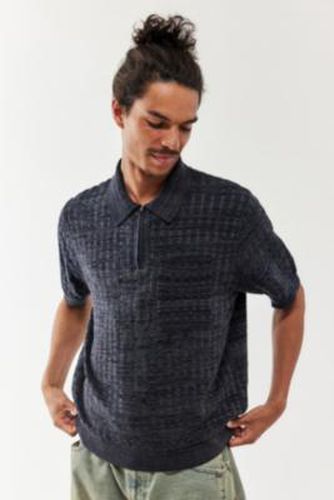Knit Polo Shirt - Black 2XS at Urban Outfitters - BDG - Modalova