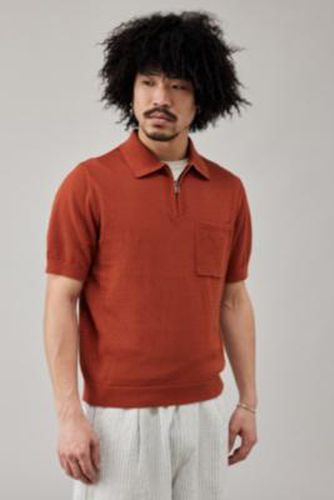 Orange Quarter-Zip Polo Shirt - Orange XS at Urban Outfitters - BDG - Modalova