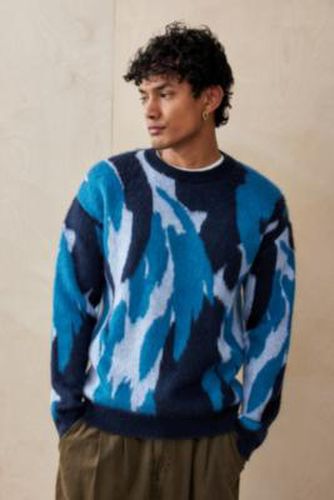 UO Teal Camouflage Jumper - Teal XS at - Urban Outfitters - Modalova