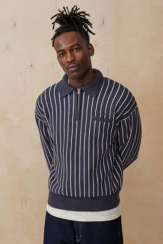 Iets frans. Charcoal Pinstripe Polo Shirt - XS at Urban Outfitters - iets frans... - Modalova