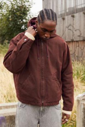 Rex Burgundy Canvas Skate Hoodie - Maroon XS at Urban Outfitters - BDG - Modalova