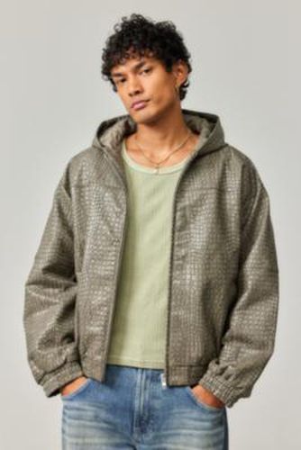 Silvio Croc Faux Leather Skate Hoodie - M at Urban Outfitters - BDG - Modalova