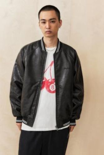 Iets frans. Faux Leather Sports Varsity Bomber Jacket - M at Urban Outfitters - iets frans... - Modalova