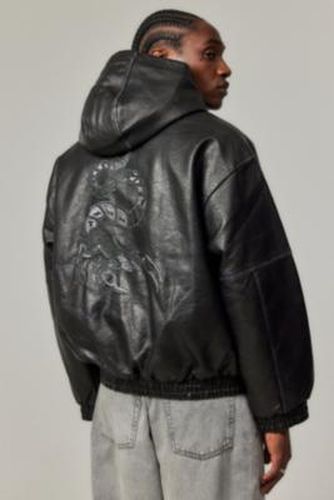 Scorpion Faux Leather Skate Hoodie - XS at Urban Outfitters - BDG - Modalova