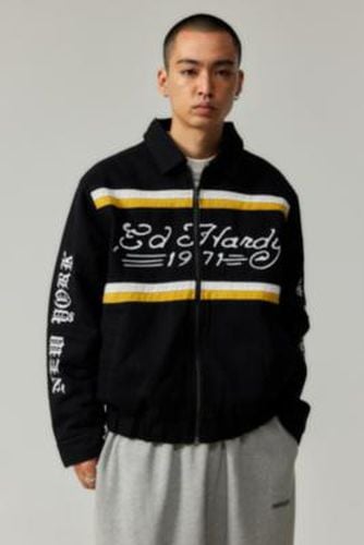 UO Exclusive Racing Jacket - Black S at Urban Outfitters - Ed Hardy - Modalova