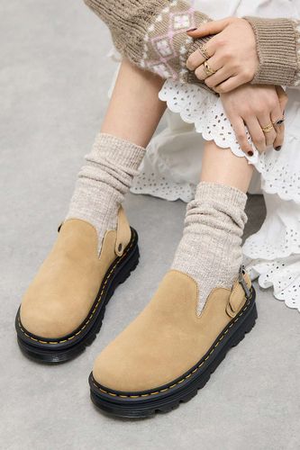 Tan Zebzag Suede Mules en taille: UK 7 - Dr. Martens - Modalova