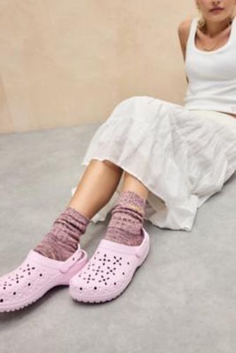 Pink Floral Cut Out Clogs - Pink UK 4 at Urban Outfitters - Crocs - Modalova