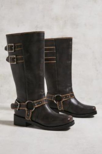 UO Brown Ryder Biker Boots - Brown UK 4 at - Urban Outfitters - Modalova