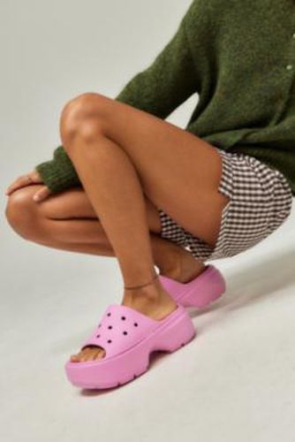 Stomp Pink Sliders - Pink UK 5 at Urban Outfitters - Crocs - Modalova
