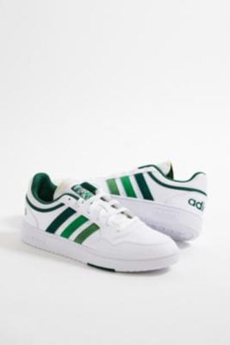 White & Green Hoops 3.0 Low Trainers - White Shoe UK 8 at Urban Outfitters - adidas - Modalova