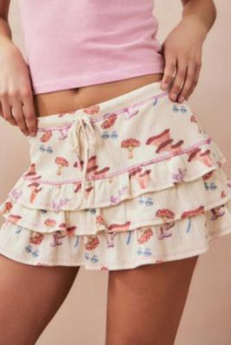 Mushroom Pointelle Rara Mini Skirt - Cream M at Urban Outfitters - Archive At UO - Modalova