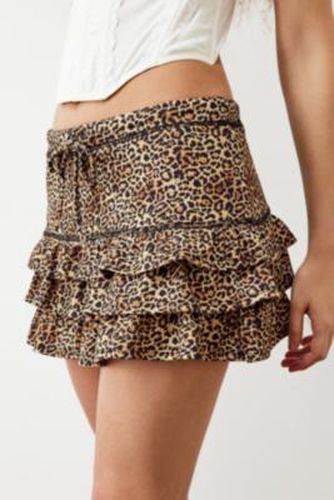 Leopard Print Rara Mini Skirt - 2XS at Urban Outfitters - Archive At UO - Modalova