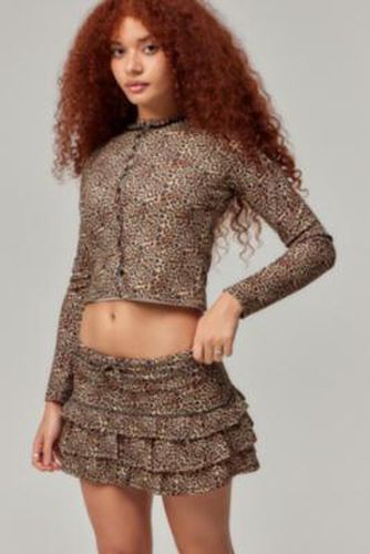 Leopard Print Rara Mini Skirt - 2XS at Urban Outfitters - Archive At UO - Modalova