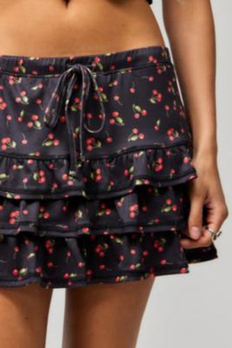 Cherry Rara Mini Skirt - Black 2XS at Urban Outfitters - Archive At UO - Modalova