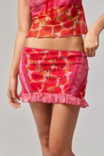 Arcana Rose Mini Skirt - Pink 2XS at Urban Outfitters - Archive At UO - Modalova