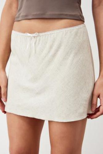Natural Linen Mini Skirt - M at Urban Outfitters - Archive At UO - Modalova