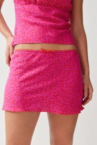 Heart Print Mini Skirt - Pink XS at Urban Outfitters - Archive At UO - Modalova