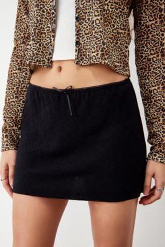 Black Linen Mini Skirt - Black 2XS at Urban Outfitters - Archive At UO - Modalova