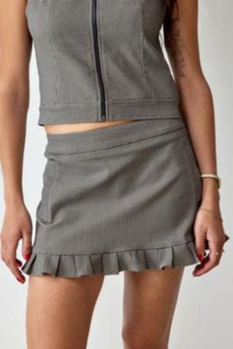 Lindsey Dogtooth Skirt - Brown XS at Urban Outfitters - Archive At UO - Modalova