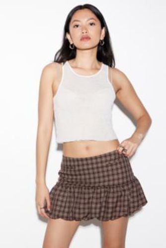 Dawson Check Bubble Mini Skirt - Brown XS at Urban Outfitters - Archive At UO - Modalova